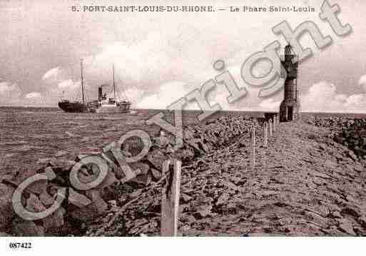 Ville de PORTSAINTLOUISDURHONE Carte postale ancienne