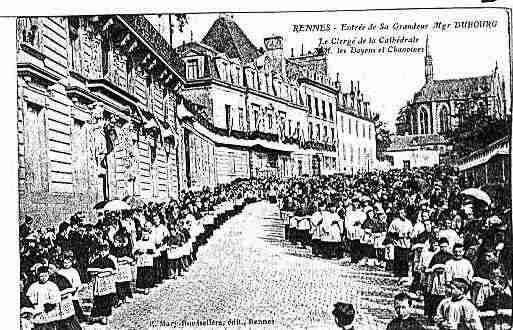 Ville de RENNES Carte postale ancienne