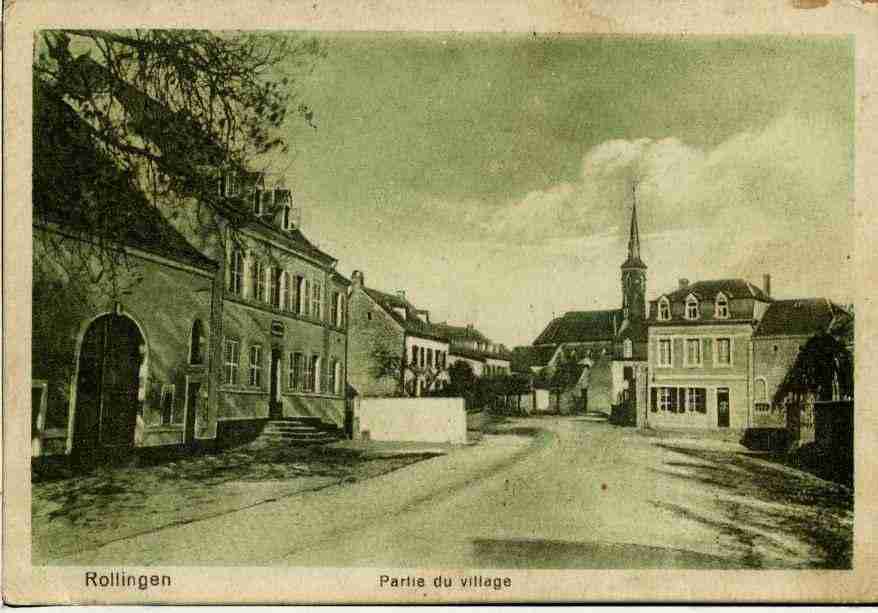 Ville de ROLLINGEN Carte postale ancienne