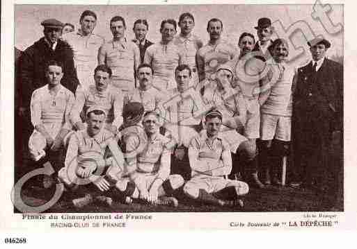 Ville de RUGBY Carte postale ancienne