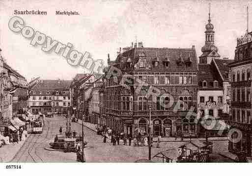 Ville de SAARBRUCKEN Carte postale ancienne