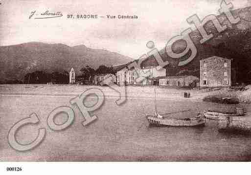 Ville de SAGONE Carte postale ancienne