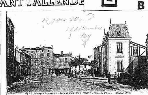 Ville de SAINTAMANTTALLENDE Carte postale ancienne