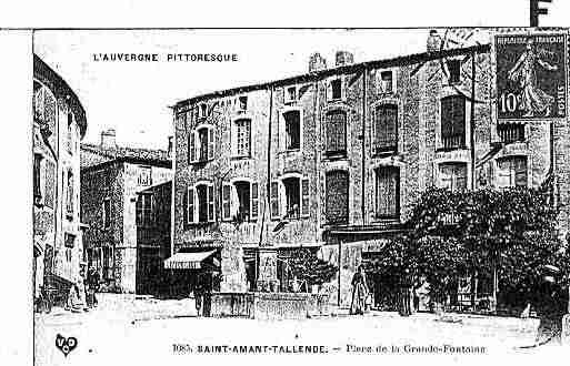 Ville de SAINTAMANTTALLENDE Carte postale ancienne