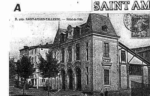 Ville de SAINTAMANTTALLENDE Carte postale ancienne