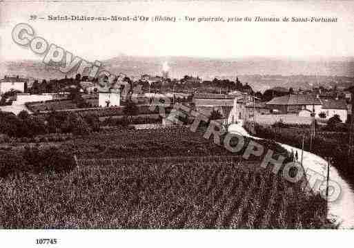 Ville de SAINTDIDIERAUMONTD\'OR Carte postale ancienne