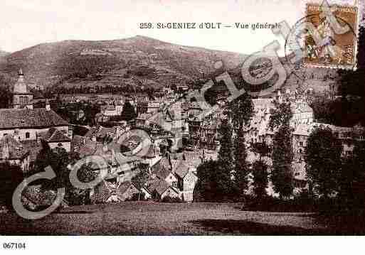 Ville de SAINTGENIEZD\'OLT Carte postale ancienne