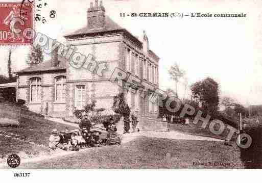 Ville de SAINTGERMAINSOUSCAILLY Carte postale ancienne