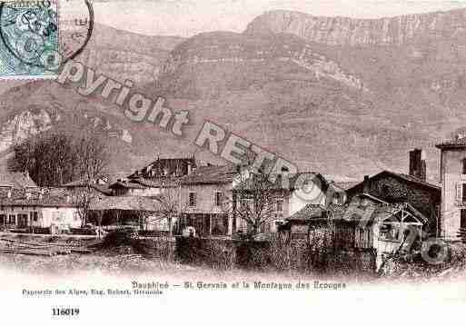 Ville de SAINTGERVAIS Carte postale ancienne