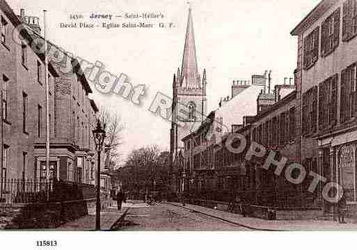 Ville de SAINTHELIER Carte postale ancienne