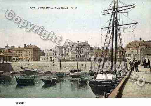 Ville de SAINTHELIER Carte postale ancienne