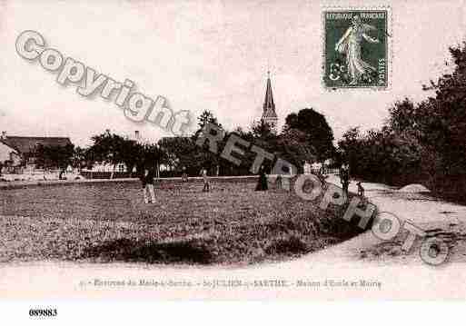 Ville de SAINTJULIENSURSARTHE Carte postale ancienne