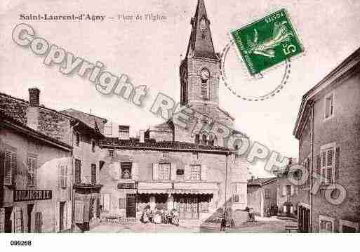 Ville de SAINTLAURENTD\\\'AGNY Carte postale ancienne