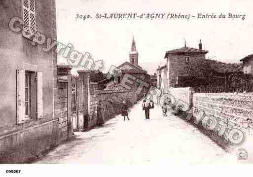 Ville de SAINTLAURENTD\\\'AGNY Carte postale ancienne