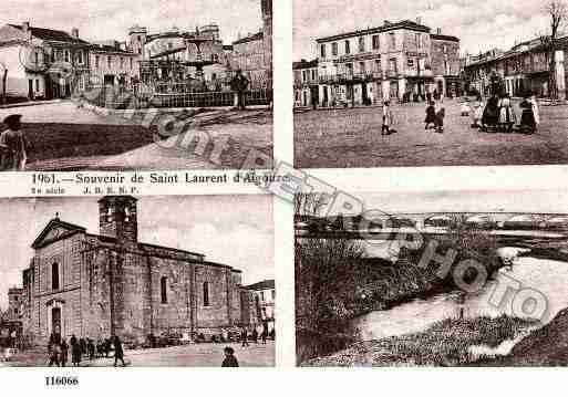 Ville de SAINTLAURENTD\\\'AIGOUZE Carte postale ancienne