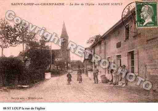 Ville de SAINTLOUPENCHAMPAGNE Carte postale ancienne