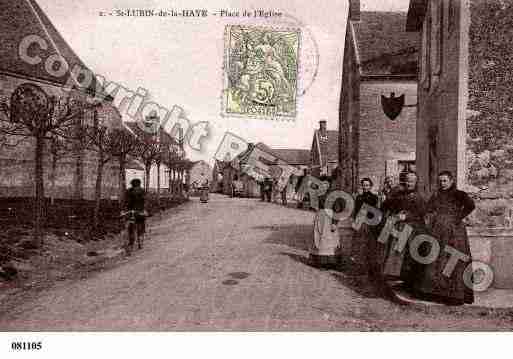 Ville de SAINTLUBINDELAHAYE Carte postale ancienne