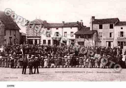 Ville de SAINTMARTIND\'ESTREAUX Carte postale ancienne