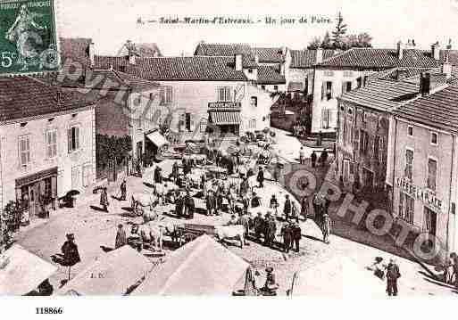 Ville de SAINTMARTIND\'ESTREAUX Carte postale ancienne