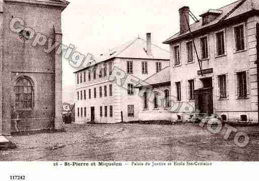 Ville de SAINTPIERREETMIQUELON Carte postale ancienne