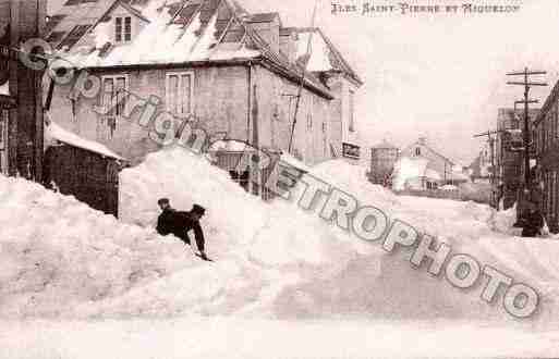 Ville de SAINTPIERREETMIQUELON Carte postale ancienne