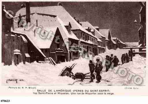 Ville de SAINTPIERREETMIQUELON Carte postale ancienne