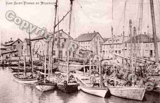 Ville de SAINTPIERREETMIQUELON Carte postale ancienne