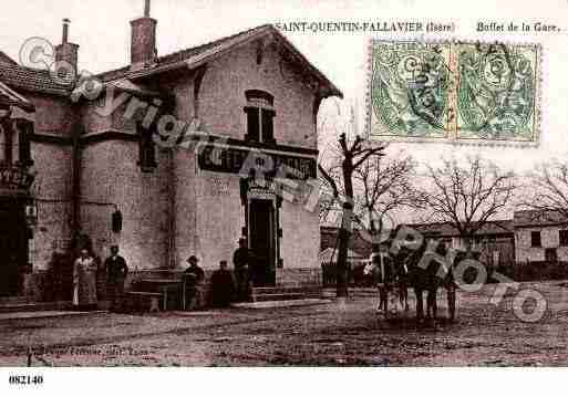 Ville de SAINTQUENTINFALLAVIER Carte postale ancienne