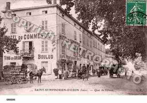 Ville de SAINTSYMPHORIEND\'OZON Carte postale ancienne