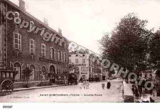 Ville de SAINTSYMPHORIEND\'OZON Carte postale ancienne