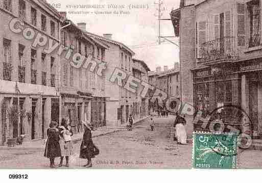 Ville de SAINTSYMPHORIEND\'OZON Carte postale ancienne