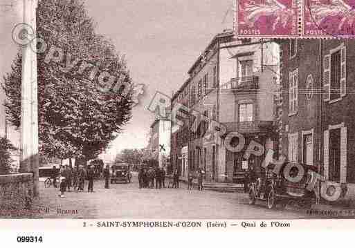 Ville de SAINTSYMPHORIEND\'OZON Carte postale ancienne