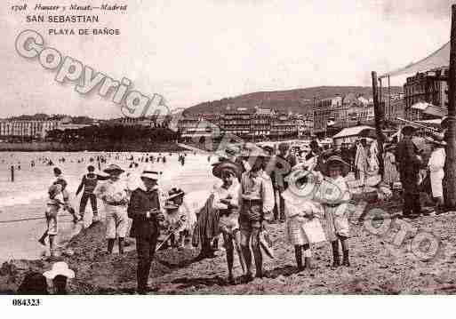 Ville de SANSEBASTIAN Carte postale ancienne