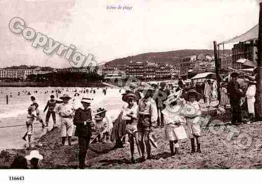 Ville de SANSEBASTIAN Carte postale ancienne