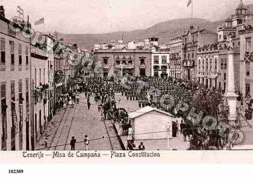 Ville de SANTACRUZDETENERIFE Carte postale ancienne