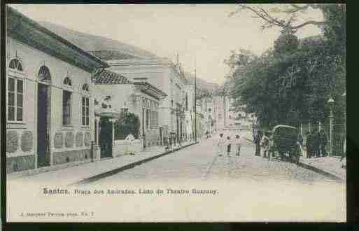 Ville de SANTOS Carte postale ancienne