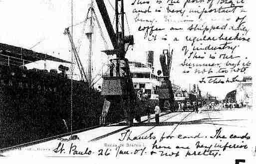 Ville de SANTOS Carte postale ancienne