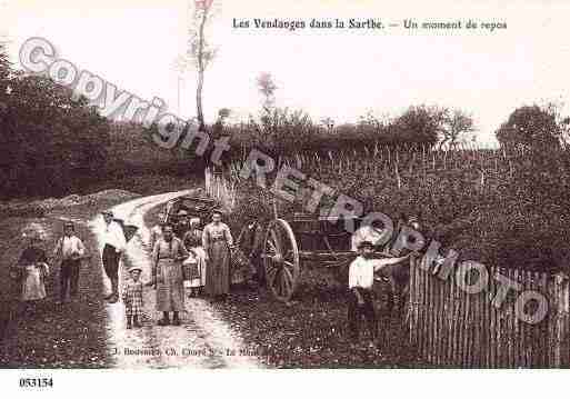 Ville de SARTHE Carte postale ancienne