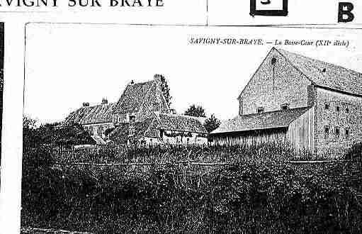 Ville de SAVIGNYSURBRAYE Carte postale ancienne