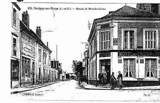 Ville de SAVIGNYSURBRAYE Carte postale ancienne