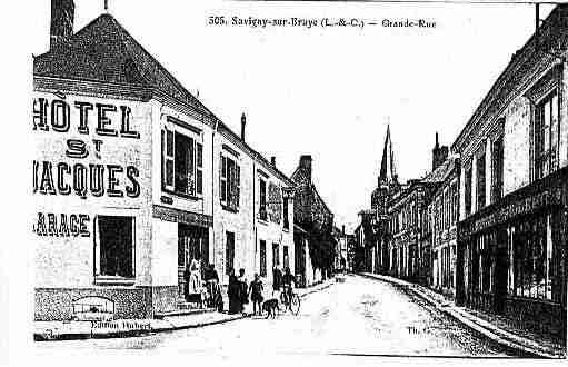 Ville de SAVIGNYSURBRAYE Carte postale ancienne