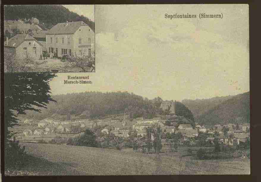 Ville de SEPTFONTAINES Carte postale ancienne