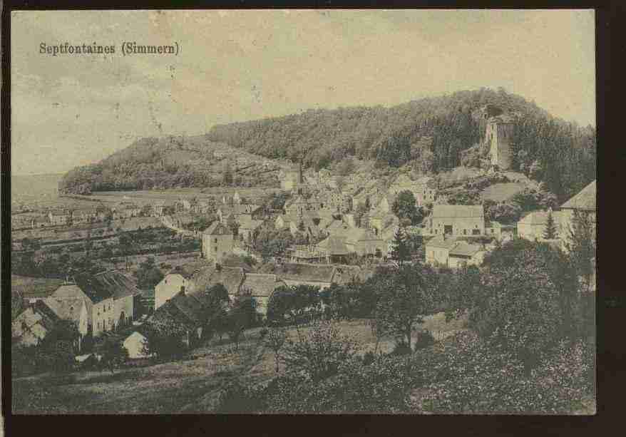 Ville de SEPTFONTAINES Carte postale ancienne