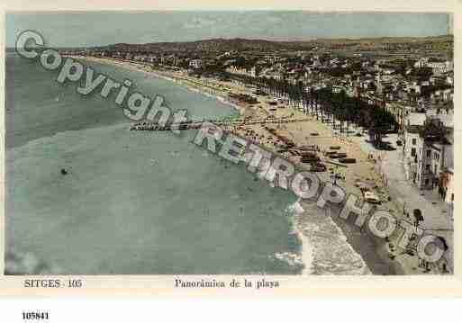 Ville de SITJES Carte postale ancienne