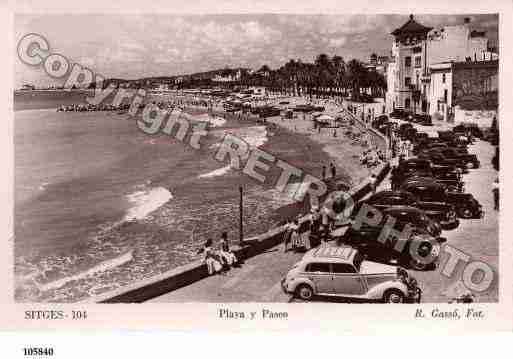 Ville de SITJES Carte postale ancienne