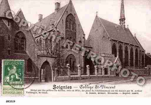 Ville de SOIGNIES Carte postale ancienne