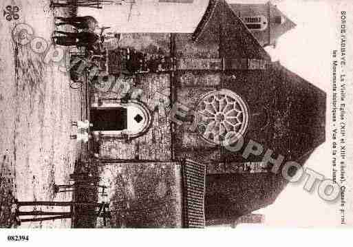 Ville de SORDEL\\\'ABBAYE Carte postale ancienne