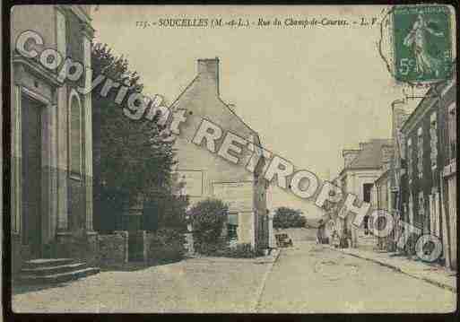 Ville de SOUCELLES Carte postale ancienne