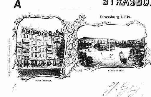 Ville de STRASBOURG Carte postale ancienne