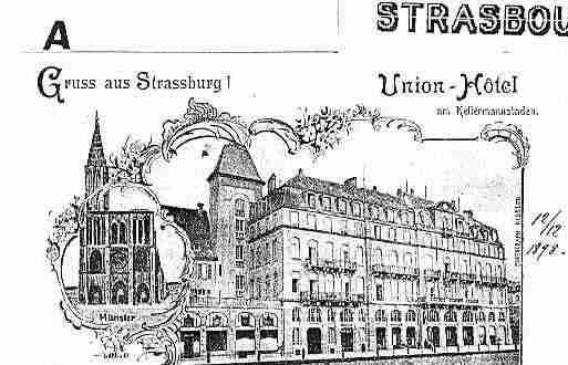 Ville de STRASBOURG Carte postale ancienne